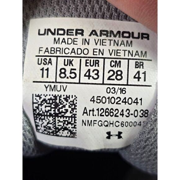 Under Armour Women's Micro G Speed Swift Steel Running Purple Shoes Sz 11 - Picture 9 of 10